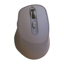 블루투스 5.0 무선 인체공학적 게이밍 마우스 2.4Ghz 충전식 컴퓨터 마우스 4000 DPI 6 버튼 무소음 마우스 노트북 PC용, Business 그레이
