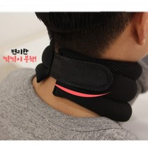 슬로우케어 프리미엄 메쉬원단 찍찍이 목 디스크 목보호대, 2개
