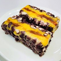 [궁떡집] 통팥시루떡 호박 아침식사대용 영양찰떡 늙은 호박고지떡 개별포장 찰 시루떡, 1.5kg - 80g * 18개입