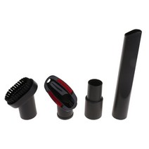 4 in 1 진공 청소기 브러시 노즐 홈 먼지 틈새 계단 도구 키트 32mm, Black