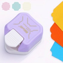 모서리 펀칭기 라운드 커터 3in1 꽃모양 코너 자르기, 민트(라운드)
