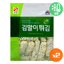 [정연푸드] 사조오양 김말이 튀김 1kg X 2개, 1세트