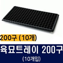 [비료컴퍼니] 육묘트레이 200구(10개) - 모종 판 트레이 포트 화분 비료, 10개
