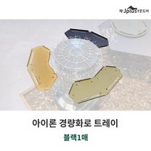 지카로 한식 네트 스토브 테이블, 4.IRON Stove Tray-Black (한국 직배