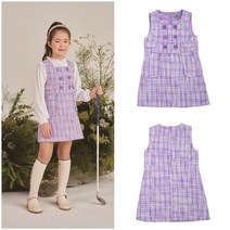 빈 [빈]바이올렛 트위드 슬리브리스 원피스BW14OP06VI