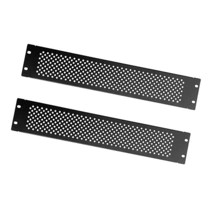 RIVECO 랙 및 캐비닛용 3U 통기성 빈 패널 전면 커버 패널 48.3cm(19인치) 서버 및 네트워크 랙 마운트 2개 블랙, 2U