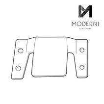 모더니가구 헤드보드 이음쇠, 꺽쇠이음쇠 10.7cmx6cm 2세트