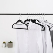 아트박스/홈앤하우스 모던 논슬립 옷걸이 10P(사이즈 택1), 여성용/블랙