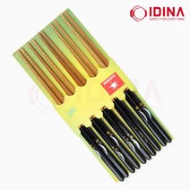 일본 나무 원목 젓가락 5쌍세트 일식 중식 스시 튀김 대나무 젓가락 모음, 4 도시엔 트위스트 젓가락 10세트