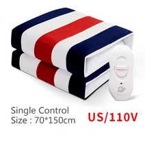 전기장판온도조절기220v 전기 담요 열 히터 매트 침대 시트 난방 매트리스 온도 조절기 따뜻한 쿠션 패드, 02 70x150CM-US