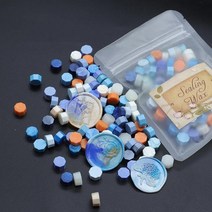 100 개/가방 혼합 래커 인감 왁스 DIY 옥타곤 입자 씰링 스탬프 봉투 편지 결혼식 파티 초대장, 24 mixed color 24