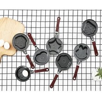 홈베이킹 팬케이크 아이간식 미니 후라이팬 제빵틀 빵만들기 베이킹도구 제과제빵 미니오븐팬 빵판 사각팬, 딸기모양