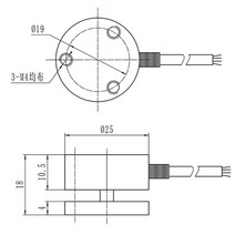 충격 힘 센서 압축 플랫 다이어프램 유형로드 셀 중력 변환기 Loadcell Mini 5T 50kg 25mm 직경, 03 50kg