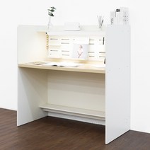 아이디어스터디 피타 독서실책상 와이드 1200 크림화이트 & 자작나무, 크림화이트 자작나무453524 34