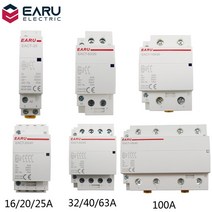 스마트스위치 스위치봇 스마트싱스 2P/4P 16-100A AC 220V DC 12V/24V 50/60Hz 딘 레일 가정용 모듈 형 접촉기 스위치 컨트롤러 DIY 스마트 홈 호텔, [05] 4P-AC 220V, [07] 100A, [04] 4NO, 1개