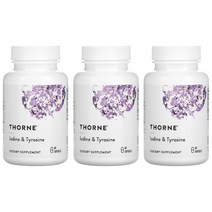 Thorne 쏜리서치 아이오딘 및 티로신 60캡슐 X3통 요오드 아이오딘화칼륨 요오드화칼륨 엘티로신 Iodine