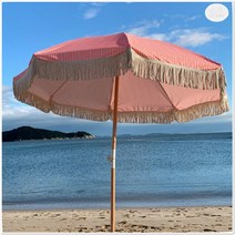 캠퍼블릭 우드 테슬 파라솔, 베이직 아이보리