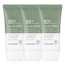 과일나라 알로에 모이스처 선크림 50ml x 3개 SPF50+ PA++++ 논나노 무기자차, 없음