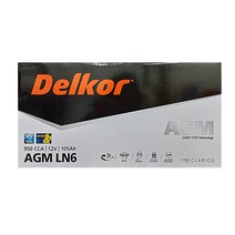 델코 AGM105L LN6 105Ah 쏠라티 에쿠스 EQ900 G90 K9 BMW7 아우디A8 벤츠 S500 차량용 AGM배터리 agm105, 공구대여/폐밧데리반납