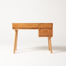 누누 고무나무 원목 화장대, 색상:내추럴