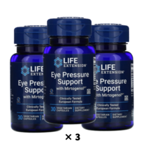 라이프익스텐션 아이프레셔 서포트 피크노제놀 밀토제놀 캡슐 30정 3개 묶음 세트, 1개, 기본