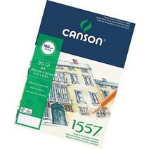 캔손 1557 스케치패드 200g 25매 드로잉북 / 옵션선택, A4 스프링