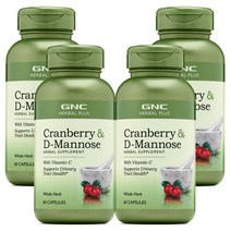 GNC Cranberry D-MANNOSE 60 Capsules 크랜베리 디맨노스 60정 4병