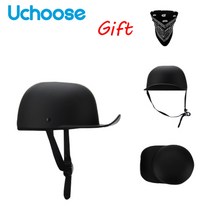 헤돈헬멧 티티앤코헬멧 홍진헬멧 오토바이헬멧 성인 오픈 페이스 여름 레트로 빈티지 하프 야구 모자 승마 크로스 남성 ​​여성, 1b, m