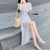 르엠마 휴가철 모임룩 하객룩 모임룩 봄원피스 비치 플라워원피스 여름원피스 홈웨어 여자긴팔 여성긴팔 반소매원피스 롱원피스 쉬폰 원피스 79441(9)