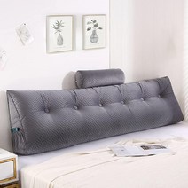 Gpround 웨지 헤드보드 베개 + 헤드 롤 침대 헤드보드용 대형 볼스터 휴식 독서 지지용 등받이 (킹 199.8 x 20.3 50.8cm(76 8 20 407643, Red