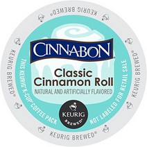 Cinnabon K-Cup Portion Pack for Keurig Brewers Classic Cinnamon Roll 24 Count, 1