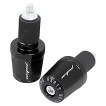 7/8 quot22MM 바이크 오토바이 범용 핸들 바 그립 엔드 캡 플매트 카펫 러그 Bajaj Pulsar 200 NS/200 RS/200 AS 200RS 200NS 200AS, [04] black