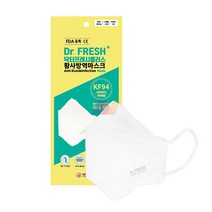 닥터프레시플러스 황사 방역 마스크 KF94 대형 흰색 개별포장, 상세페이지 참조