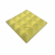 가설방음벽 음악연습실 고경도스펀지 방음벽설치 층간소음재 흡음제 수면실 실내방음벽 흡음테이프 계란판 방음재 천장엠보싱 방문 방음 481224 pcs 250x250x50mm 17, 24개, 노란색