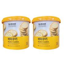 노브랜드 버터쿠키 1+1 800g 대용량 butter cookies 사무실간식 벌크업과자, 버터 쿠키 2개, 400g, 2개