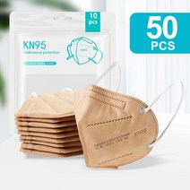 5-200PCS KN95 마스크 5 레이어 필터 CE FFP2 마스카라 ffp2mask 보호 입 재사용 가능한 얼굴 호흡기, 50PCS Gold FFP2