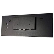 광고용모니터 12.3 인치 금속 케이스 바 모니터 1920*720 IPS 패널 디스플레이 지원 게임 콘솔/라즈베리 파, 05 EU 플러그