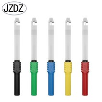 디지털테스터기 JZDZ 5pcs 테스트 프로브 전체 절연 안전 피어싱 핀 4mm 바나나 플, 한개옵션0