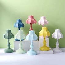 수아네 플라워팟 버섯조명 FLOWERPOT 램프 대리석사이드테이블 무드등, 미니 전자 크리스탈 야간 조명 배아 레이스