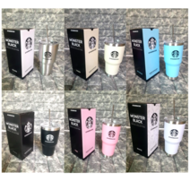 스타벅스 대용량 텀블러 몬스터 블랙 에디션 900ml, 스카이블루