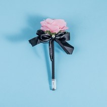 핑크장미 볼펜 잉크펜 검정펜 0.4mm 선물 싼볼펜 캐릭터펜 기념볼펜 판촉볼펜 판촉펜