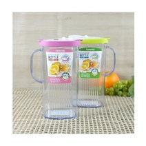 PGM1*^몰아이에스리빙 뉴카 사각 물병 1.5L 가정용 밀폐 냉장고물통 용물통 플라스틱 다용도 투명^*1췤pgm, a^^*옵션없슴, a^^*옵션없슴