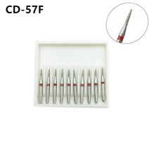 연마브러쉬 폴리셔 10 개상자 치과 다이아몬드 Burs 고속 핸드 피스에 대 한 연마 버 괜 찮 아 요 FG 16mm CD57F