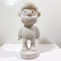 28cm Bobs 남자친구 화이트 몰드 수지 동상 Diy 유체 페인팅 베어 브릭 400 피규어 조각 DIY 인형 홈 인테리어 선물, White