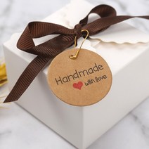 원형_크라프트_핸드메이드라벨_100p_종이텍 22D9, 상세페이지 참조, 상세페이지 참조