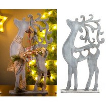 겨울인테리어 거실 고급원목 사슴장식품 홈퍼니싱