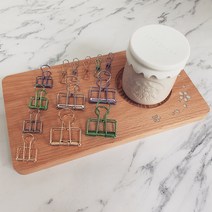 쇼팡 더블클립 모양클립 와이어클립 북마크 바인딩 집게 디자인 클립 모음, 1개, 14.와이어 집게L(48mm)-블랙