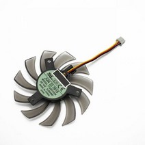 T128010SM 75mm 3 핀2 핀 쿨러 팬 교체 기가 바이트 GTX580 GTX670 560TI R9 280X HD5870 5770 N470SO N580UD 그래픽 카드, 3Pin