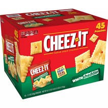 Cheez-It 치즈잇 화이트 체다 스낵 팩 1.5oz(42g) 45개입 White Cheddar Snack Packs, 1box