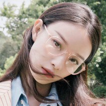 디엠몰 1+1 빅사이즈 투명 레트로 뿔테 안경테 쌩얼안경테 패션안경테